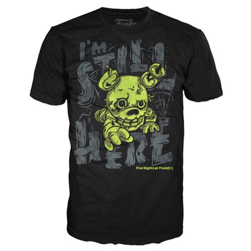 Five Nights at Freddy's Springtrap Still Here Youth Black T-Shirt